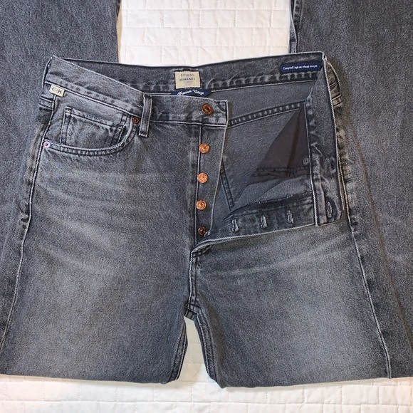 Citizens Of Humanity Campbell High Rise Relaxed Straight Jean in Changes, Sz 28 - Picture 7 of 16
